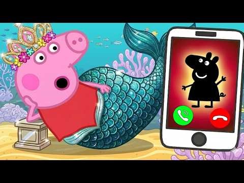 Who is Calling Mermaid Peppa? 🧜‍♀️📱 | The Secret Call | Funny Peppa Animation