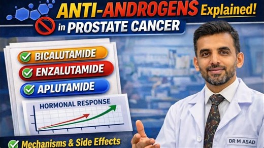 Anti-Androgens in Prostate Cancer | Bicalutamide vs Enzalutamide vs Apalutamide | Hot Flashes | Dr. Muhammad Asad