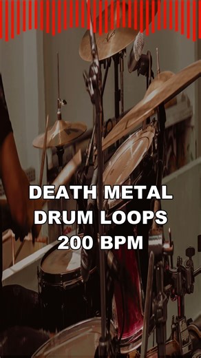 Death Metal I Drum Loops I 200 BPM #drums #heavymetalsongs #drummer