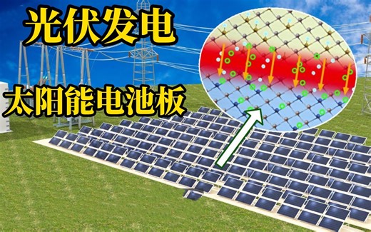 太阳能电池板是如何把光能转化为电能的，光伏发电的原理拆解