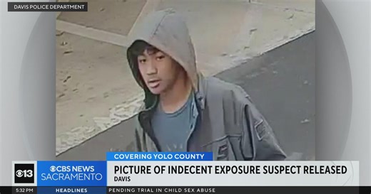 Photo released of Davis indecent exposure suspect