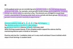 (a) What are the common oxidation states of the halogens? (b) Give an explanation based on electron configuration for the range and values of the oxidation states of chlorine. (c) Why is fluorine an exception to the pattern of oxidation states found for the other group members? | Numerade