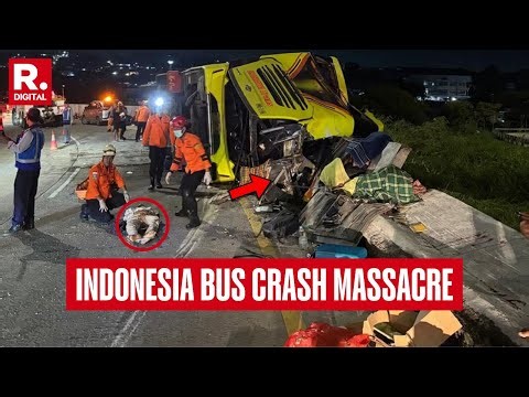 BREAKING: Indonesia Bus Crash Kills 16 people On The Island Of Java
