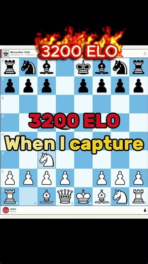 This Chess Bot Becomes 3200 ELO When You Capture!