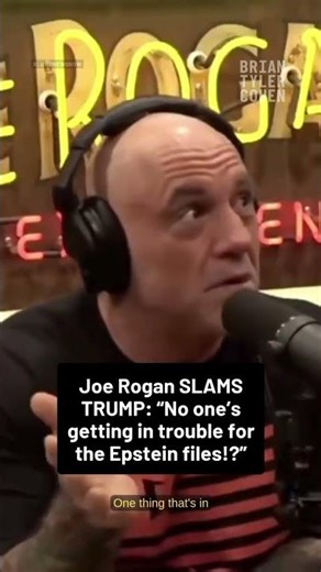 Joe Rogan SLAMS TRUMP: “No one’s getting in trouble for the Epstein files!?”