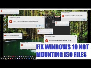 How to fix iso file not mounting windows 10