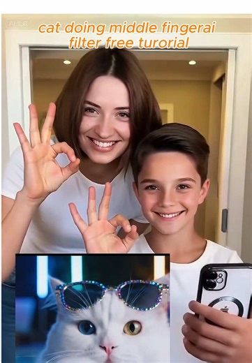 Cat AI Filter: How to Create a Middle Finger Effect