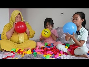 KEYSHA WAS FUN PLAYING BALLOONS WHILE KNOWING COLOR AND SINGING