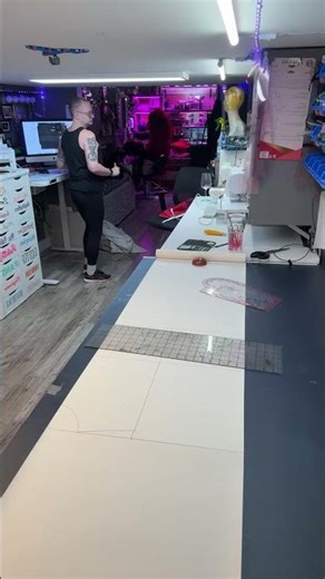 Deva drafting a dress pattern #dress #design #gown #artist