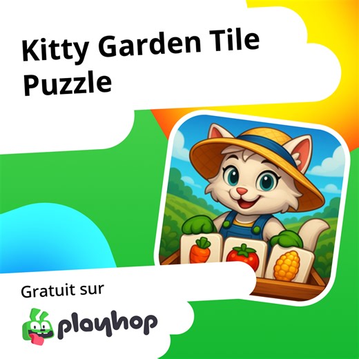 Kitty Garden Tile Puzzle: Jouez en ligne gratuitement sur Playhop