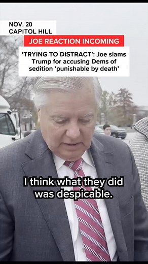578K views · 5.3K reactions | President Trump accused six Democratic lawmakers of “seditious behavior, punishable by death” after they urged the military not to follow illegal orders. Sen. Lindsey Graham, typically a Trump ally, called Trump’s remark “over the top,” but said he considered the Democrats’ video “despicable.” @joescarborough reacts. | Morning Joe | Facebook