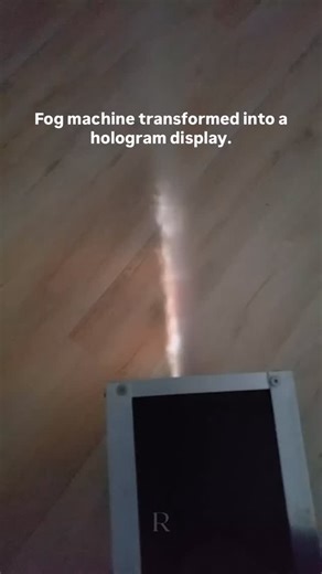 Reflectra on Instagram: "Fog machines create tiny water or glycol-based particles that remain suspended in the air, forming a cloud that can scatter and reflect light. When combined with a high-lumen projector and controlled lighting, this “fog screen” becomes a dynamic surface that appears to float midair. While it’s not a true hologram (which requires wavefront reconstruction), the effect can simulate 3D visuals using volumetric projection, giving the illusion of depth and presence—often used 