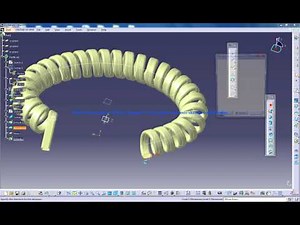 Catia V5 Tutorials|P2 How to Create a Telephone Wire|Product Design Engineering Beginnner's
