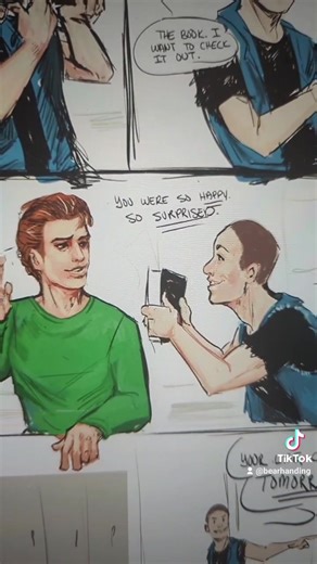 Replying to @bearhanding #steddie #kastheory #strangerthings #eddiemunson #steveharrington #bldlettingcomic Part Four of my Steddie comic. This flashback takes place during seventh grade.