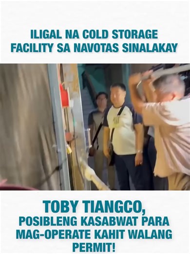 Toby Tiangco at Ilegal na Cold Storage sa Navotas