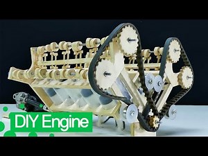 Man Creates Home-made Car Engine Out of Wood