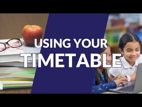 How to Use Your Timetable at Cairns SDE