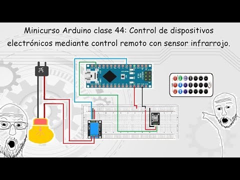 Minicurso Arduino clase 44: Controla una lampara a distância através control remoto.