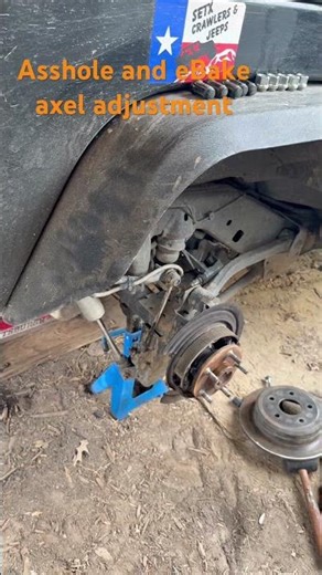 2014 Jeep Wrangler E brake adjustment on Axel ￼