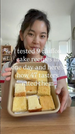 Testing 9 different chiffon cake recipes in search of the best!