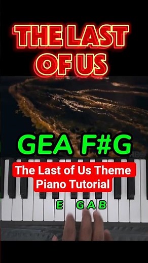The Last of Us Theme Easy Piano Tutorial #shorts #pianotutorial