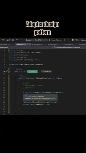 Adapter design pattern #programming #education #softwareengineering