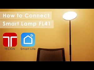 How to Connect Smart Floor Lamp with Smart Life App - TECKIN Smart Floor Lamp FL41 [4k60p] [HDR]