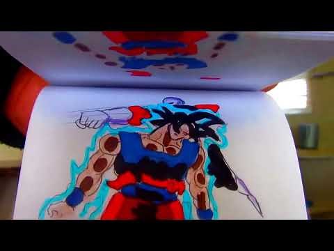 Goku Ultra instinct VS Jiren Flip Book Animation PART 1 DRAGON BALL SUPER FIGHT