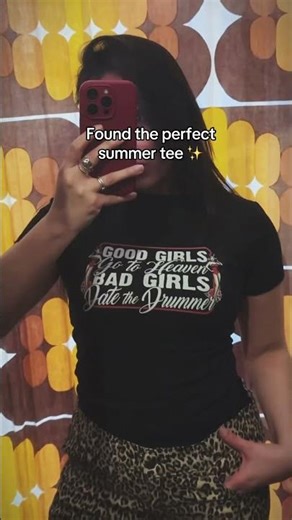 Good Girls Go to Heaven, Bad Girls Date the Drummer 🥁✨ | Graphic T-Shirt