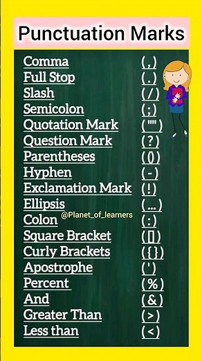 “Learn Basic Punctuation Marks Easily”👍‪@Planet_of_Learners‬