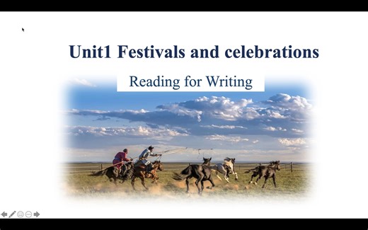 教学课件分享 必修三Unit 1 Reading for Writing My Amazing Naadam Experience