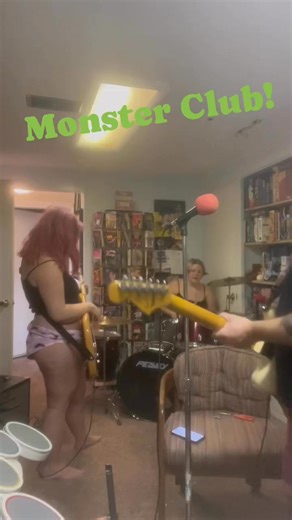Our first band practice! Monster Club performing Groovie Ghoulies’ version of Daniel Johnson’s Deviltown. See ya next Halloween! | Jason Alan Kotarski