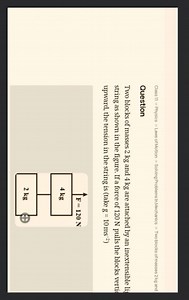Class 11 » Physics » Laws of Motion » Solving Problems In Mecha... | Filo