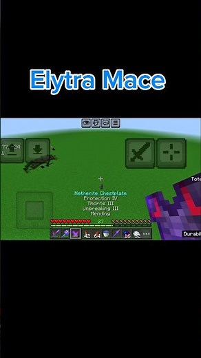 How to Mace PvP with Elytra in Minecraft 😱🔥 #shorts