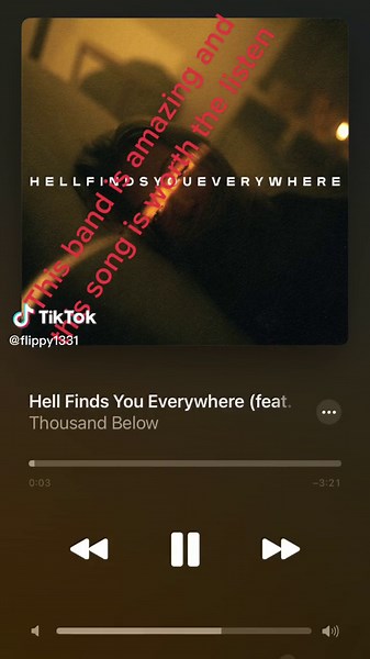 I love this new album by Thousand below. If you like Bad omens give this a listen. @badomensofficial @Thousand Below