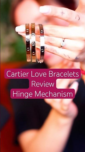 Cartier Love Bracelets Review Hinge Mechanism #cartierbracelet #vancleefbracelet #cartier #vca
