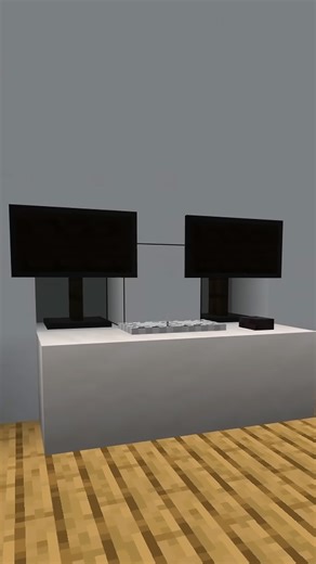 Creative computer setup decorations for Minecraft house