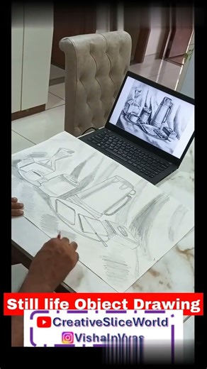 How to draw Still Life Object | Drawing a still life object with pencil shading