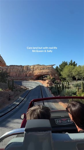 Cars Land: Real Life McQueen & Sally at Disneyland