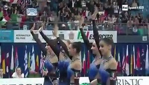 7.1K views · 343 reactions | This is the amazing 2 hoops/6 clubs group routine of team Italy  Italy made a great start of this season at WC Pesaro last weekend, where they won the all-around group competition and both finals  Go Italy! | Rhythmic Gymnastics | Facebook