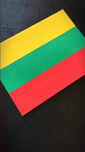 LITHUANIA 🇱🇹 Flag Drawing #flags #lietuva #europe #posca