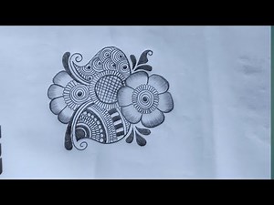 easy pencil mehndi design | pencil mehndi drawing | simple mehndi designs | Mehandi design