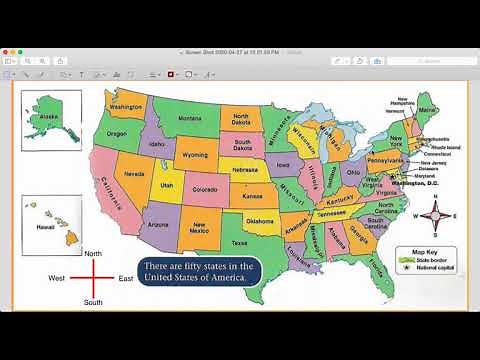 Compass Rose and Map Key