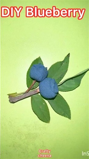 blueberry diy craft how to make clay blueberry #trending #claycraft #viralshorts #handmade #diy