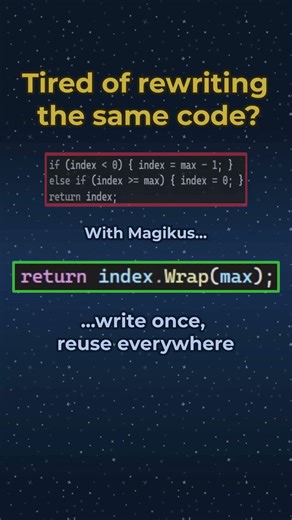 Tired of rewriting the same code?