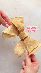 268K views · 1K reactions | An old favourite - these Biscoff tortilla bows are easy to make and use the whole tortilla so no wastage. Just spread a tortilla with Biscoff spread and fold/slice as shown. Bake until golden and sprinkle with cinnamon sugar for a delicious sweet snack.  #biscoff #biscoffrecipes #tortillarecipes #bowshapedfood #tortillabows | The Fast Foodie | Facebook