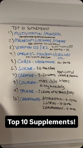 The best multivitamin/mineral = @im8health. Code DRJAMES = 10% off and signing up for subscription will save you another 20%. IM8 Daily Ultimate Essentials contains: - Multivitamin/mineral - CoQ10 - MSM - Probiotics - Digestive enzymes - 92 total ingredients Since I’ve started taking IM8 my energy, focus and overall quality of life is so much better. It’s one of those supplements that you can FEEL the difference! Code DRJAMES = 10% off @im8health. If you want to see the other supplements I take