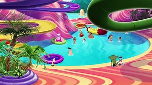 oggy in water park