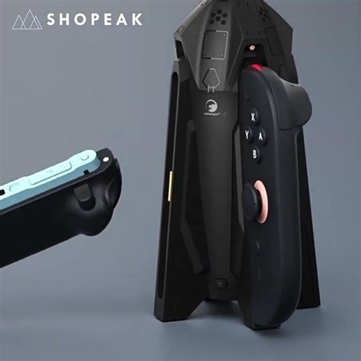 HONCAM Switch Joy Con Charging Dock | 7-Color Ambient Lighting | Universal Slot Design | MultiLevel