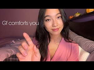 ASMR Fall Asleep in Bed with Me *Layered Sounds, Visual Triggers, Semi Inaudible Whispers*